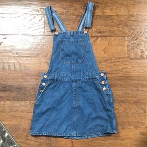 Overall denim dress